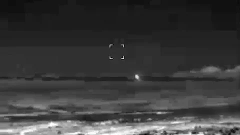 Israel: The IDF Aerial Defense Array successfully intercepted a suspicious a... Stock Footage 280530504