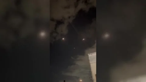 Israel: Major Rocket Attack on Haifa in Northern Israel Stock Footage 330324008