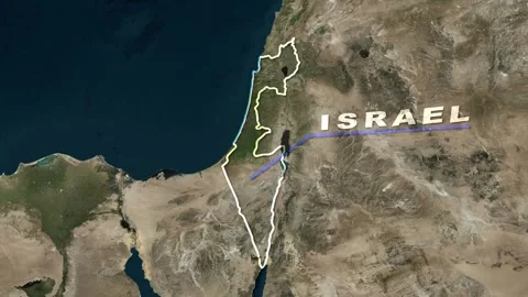 Israel Map Animation Stock Footage 273308249