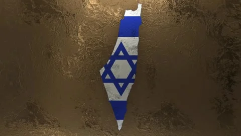 Israel Map Stock Footage 277921929