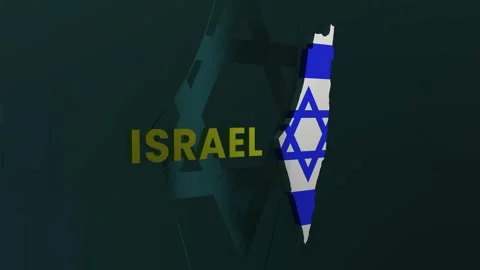 Israel Map Stock Footage 279748108