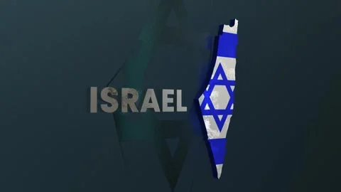 Israel Map Stock Footage 279748150