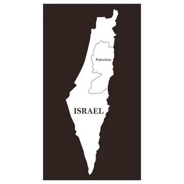 Israel map icon Stock Illustration