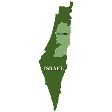 Israel map icon Stock Illustration