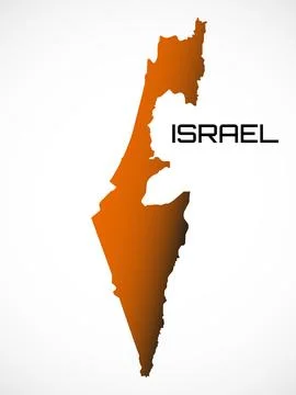 Israel map isolated on white background. Vector illustration Stock-Illustration