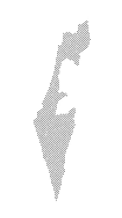 Israel map from particles, dots. Digital silhouette. Abstract animation bac.. Stock Footage 318018415