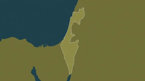 Israel map - solid. Border. Pattern. Lab... | Stock Video | Pond5
