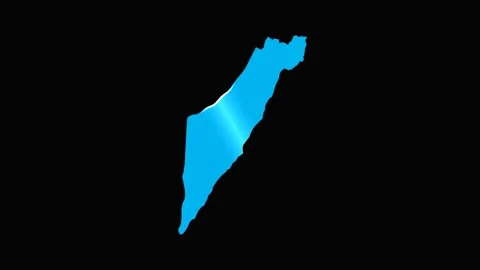 Israel map wave with black background. Stock-Footage 336618101