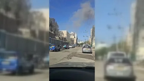 Israel: Rocket Attack Targets Tel Aviv Suburb Stock Footage 331850915