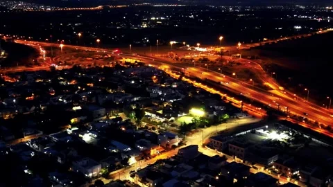 Israel Skyline at Night Stock Footage 246715457