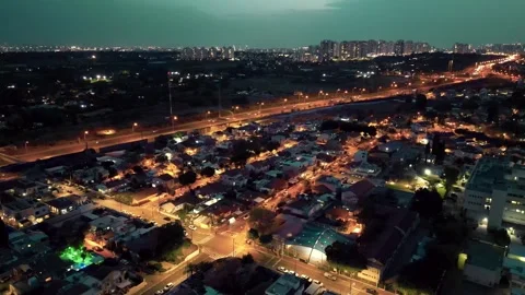 Israel Skyline at Night Stock Footage 246715468