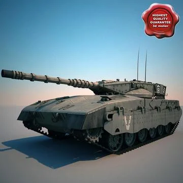 Israel Tank Merkava 3D Model