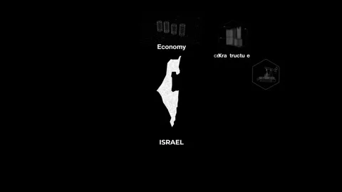 Israel technology map with animated charts Stock Footage 341647387
