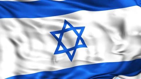 Israel Waving Flag Background Video stock 204135089