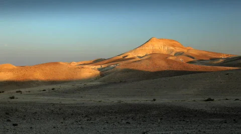 Israel_desert_sunset01 Video stock 529095