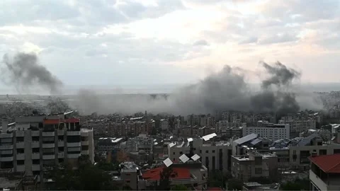 Israeli attack on barracks kills one Lebanese soldier and wounds 18 in southern  Stock Footage 293233890