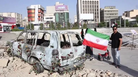 Israeli attacks continue in Tehran, Teherán, IR - 23 Jun 2025 Stock Footage 311830733