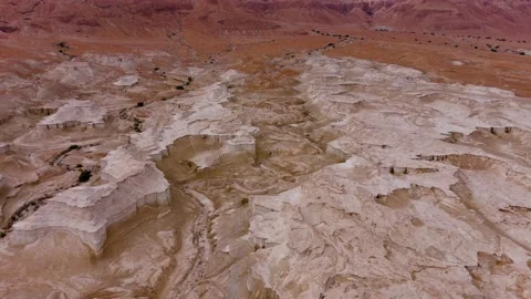 Israeli Desert in the Masada  Stock Footage 153751148