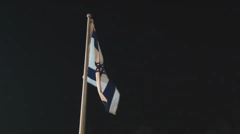 Israeli flag Stock Footage 3756777