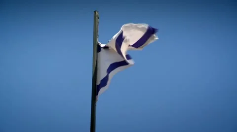 Israeli Flag Stock Footage 17625598