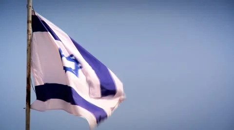 Israeli Flag Stock Footage 18008050