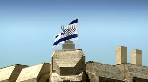 Israeli Flag Stock Footage 18044186