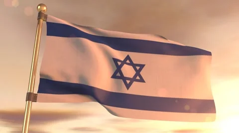 Israeli Flag  Stock-Footage 45948492