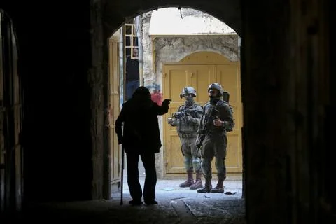 Israeli Security Operation In Hebron Stock Photos