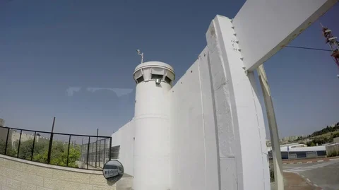 The Israeli separation barrier Stock Footage 122695146