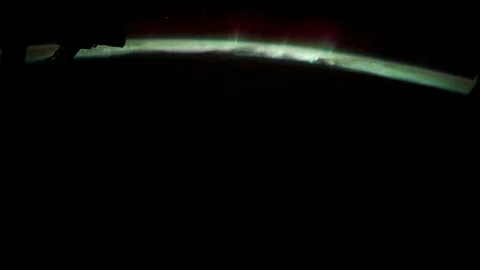 ISS Aurora Australis Time Lapse Stock Footage 114510139