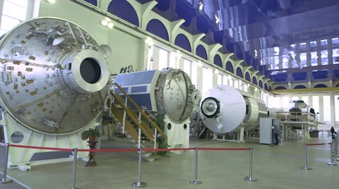 ISS inside the hangar wide shot Stock Footage 34801861