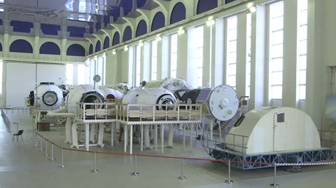 ISS modules wide shot Stock Footage 34805575