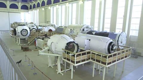 ISS modules wide shot from high position Stock Footage 34806284
