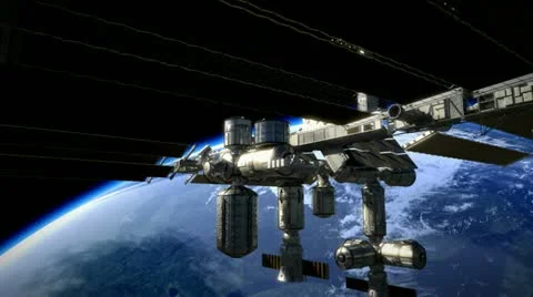ISS SpacestationTilt Vídeo Stock 11667001