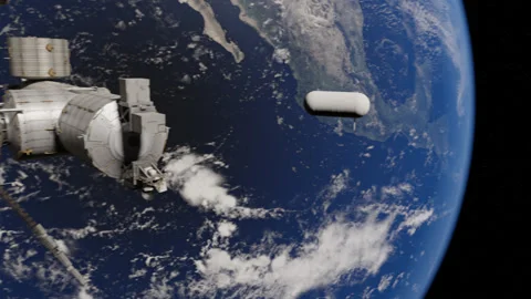 ISS UAP Flyby Stock Footage 187918188