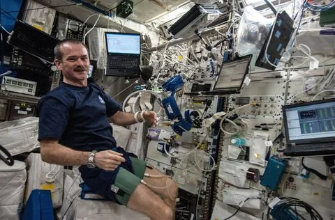 ISS035-E-022357 (17 April 2013) --- In support of the Blood Pressure Regul... 写真素材