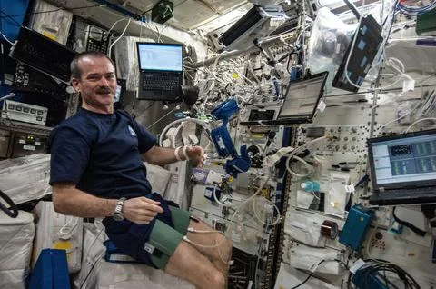 ISS035-E-022357 (17 April 2013)- In support of the Blood Pressure Regula.. 写真素材
