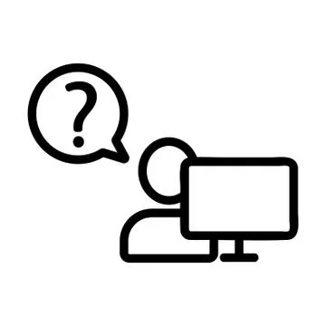 Issue internet icon vector. Isolated contour symbol illustration Stock Illustration