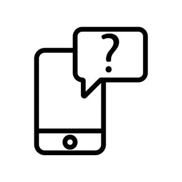 Issue phone icon vector. Isolated contour symbol illustration イラスト素材