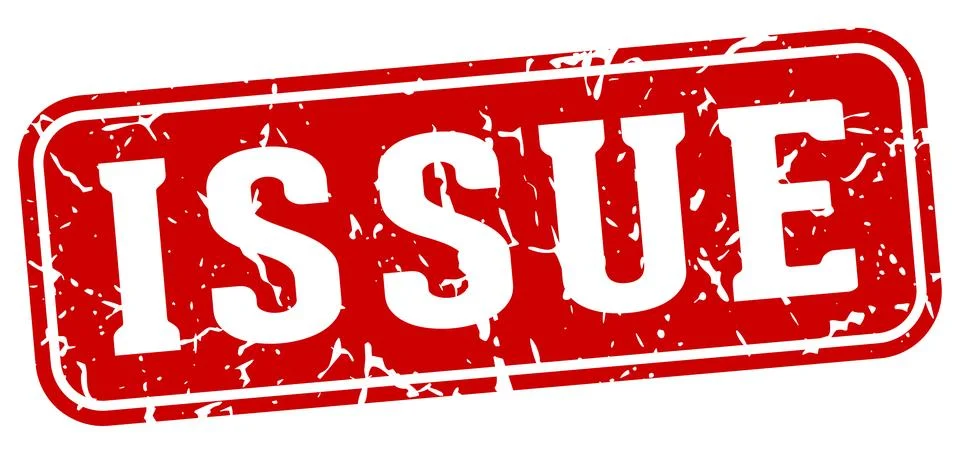 Issue rectangular sign. issue stamp Stockillustratie