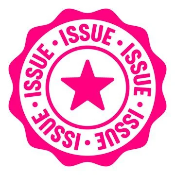 Issue seal badge. issue label sticker. Vector sign Stock Illustration