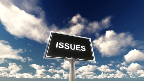 Issues Concept Stock Footage 95671132