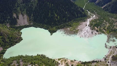 Issyk lake Stock Footage 201424954