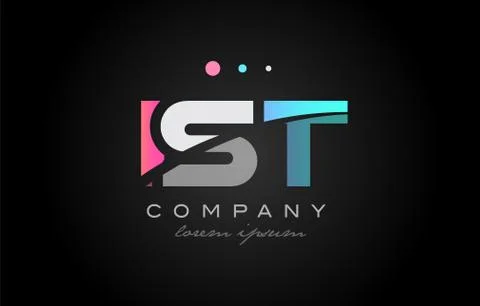 IST i s t three letter logo icon design Stock Illustration