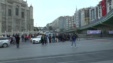 Istanbul. Aksaray. Evening. Stock Footage 101138084
