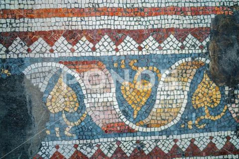 Istanbul archaeology museum, archaeological museum appearing in the mosaic arts Stock Photos