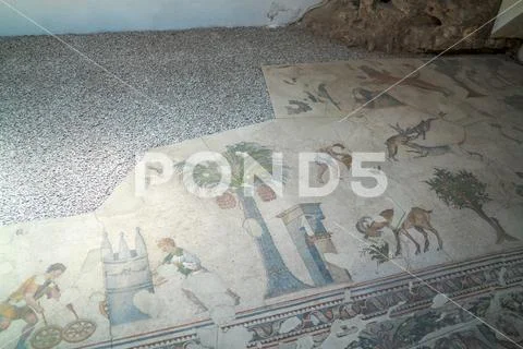 Istanbul archaeology museum, archaeological museum appearing in the mosaic arts Stock Photos