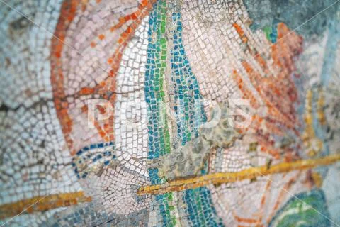 Istanbul archaeology museum, archaeological museum appearing in the mosaic arts Stock Photos