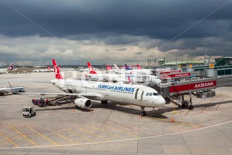 Istanbul Ataturk Airport, Turkey Stock Photos