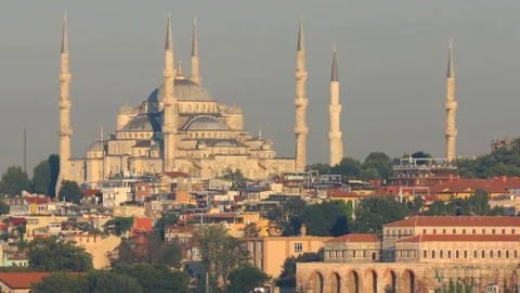 Istanbul Blue Mosque Stock Footage 79363007